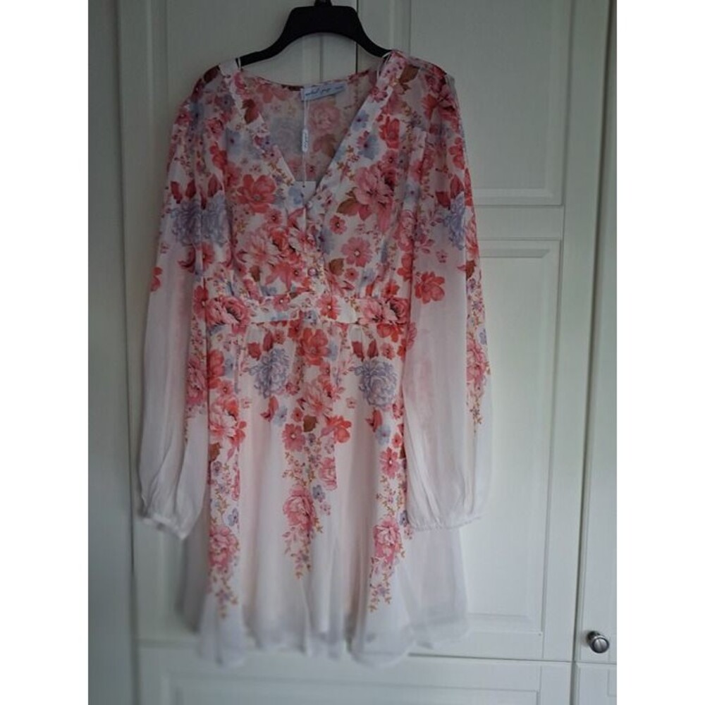 Petal & Pup Hattie Floral Print Long Sleeve Dress - Womens XL - NEW - Picture 6 of 7